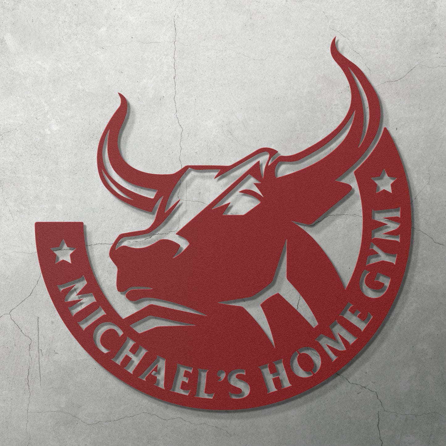 BULL - CUSTOM METAL WALL ART - Relxntless