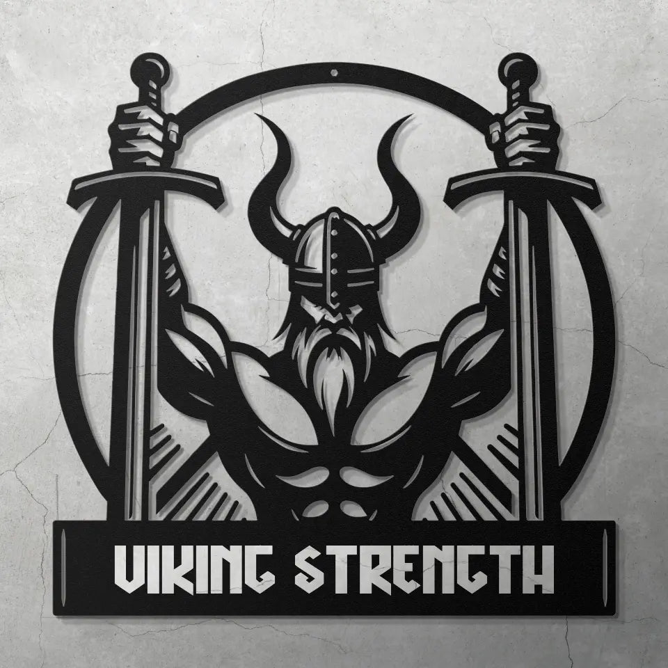 VIKING WARRIOR - CUSTOM METAL WALL ART