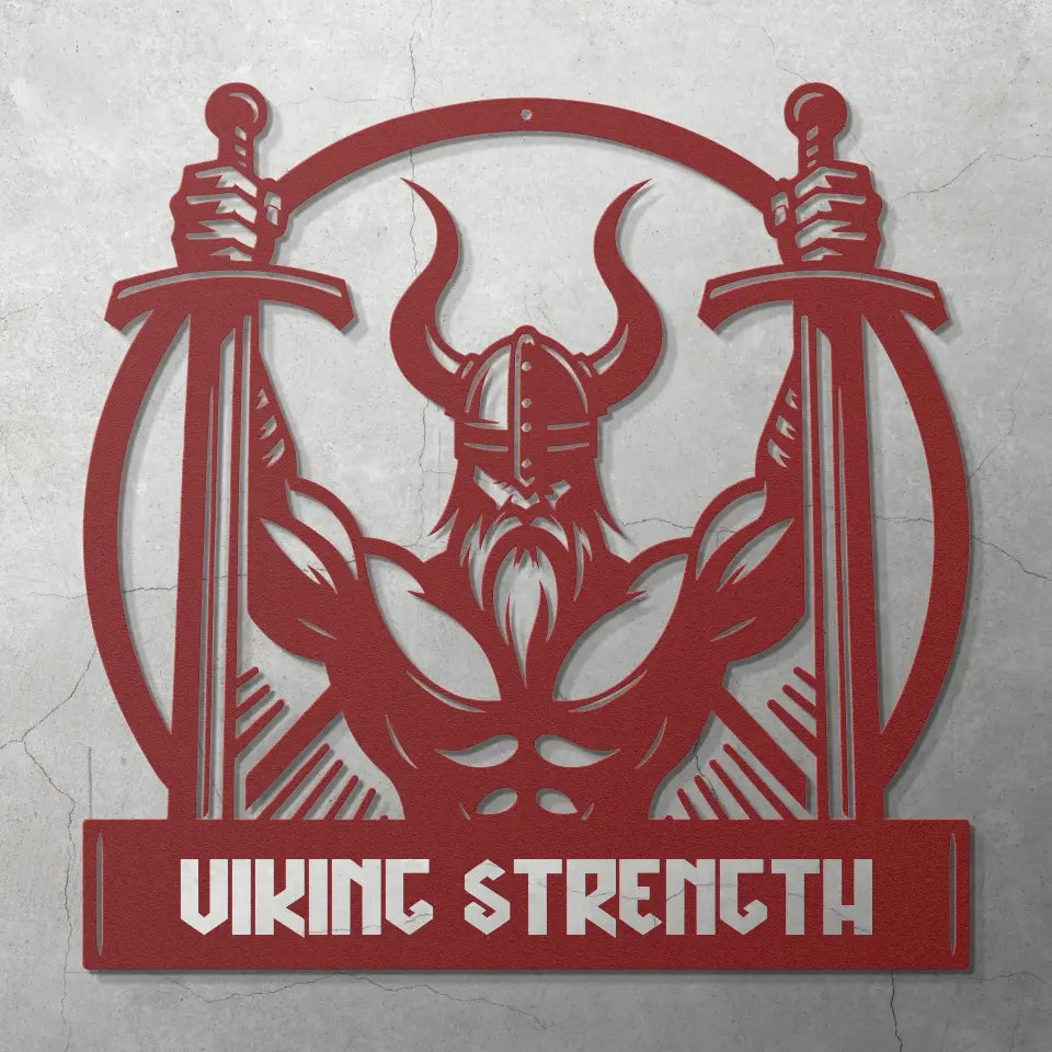 VIKING WARRIOR - CUSTOM METAL WALL ART