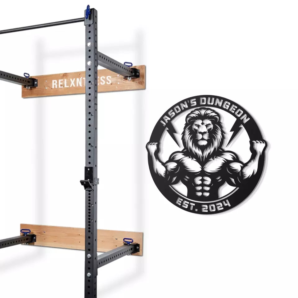 LIFTING LION - CUSTOM METAL WALL ART