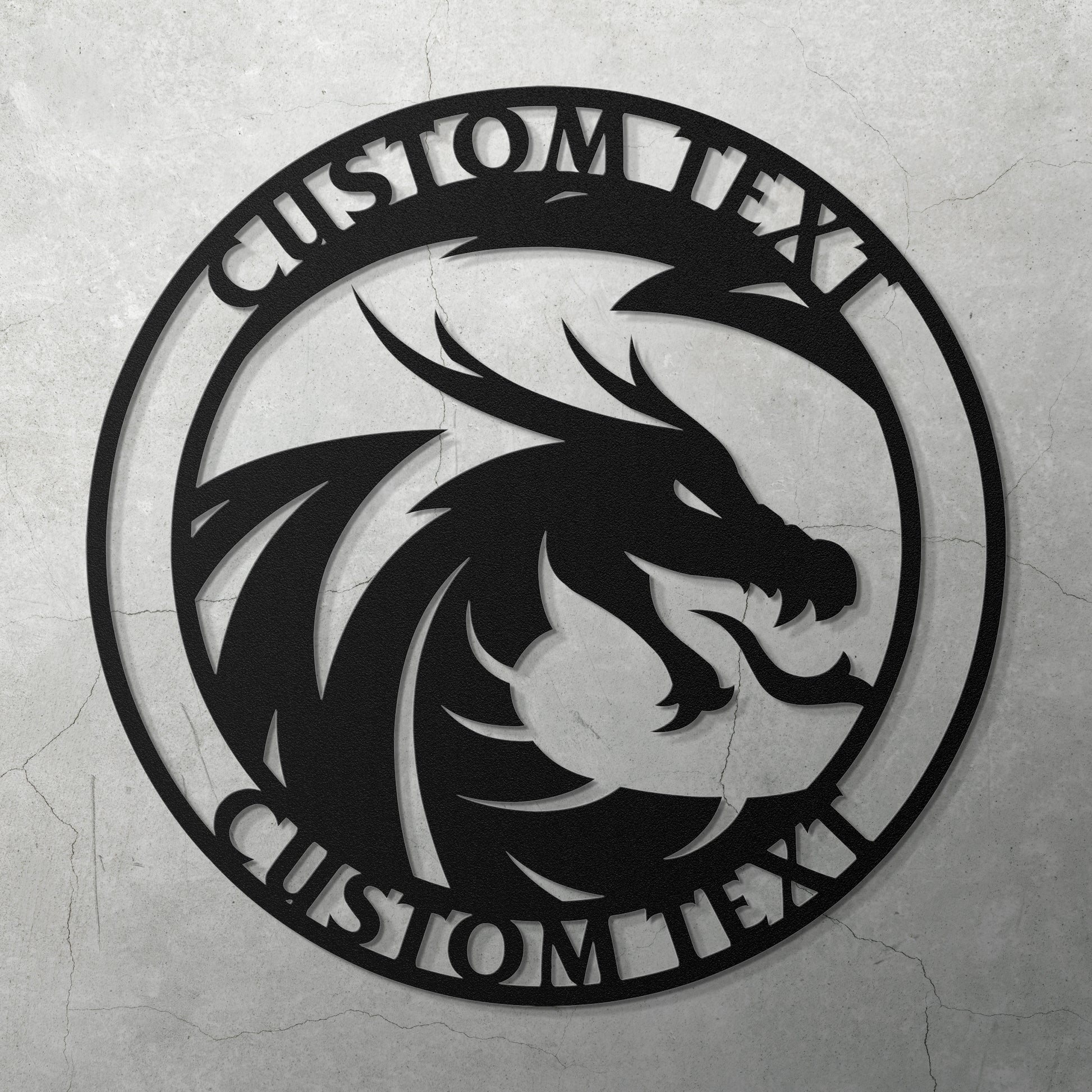 DRAGON - CUSTOM METAL WALL ART - Relxntless