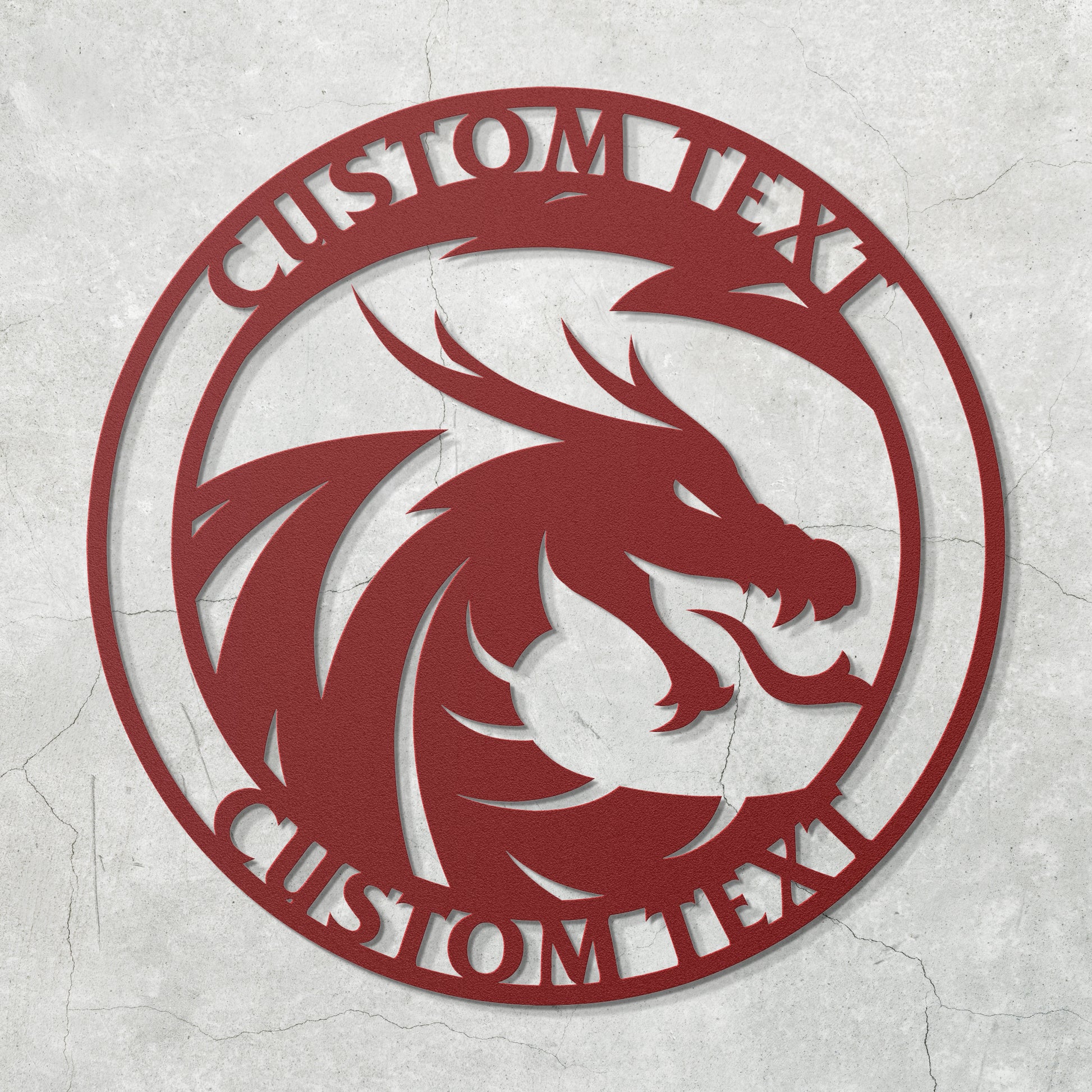 DRAGON - CUSTOM METAL WALL ART - Relxntless