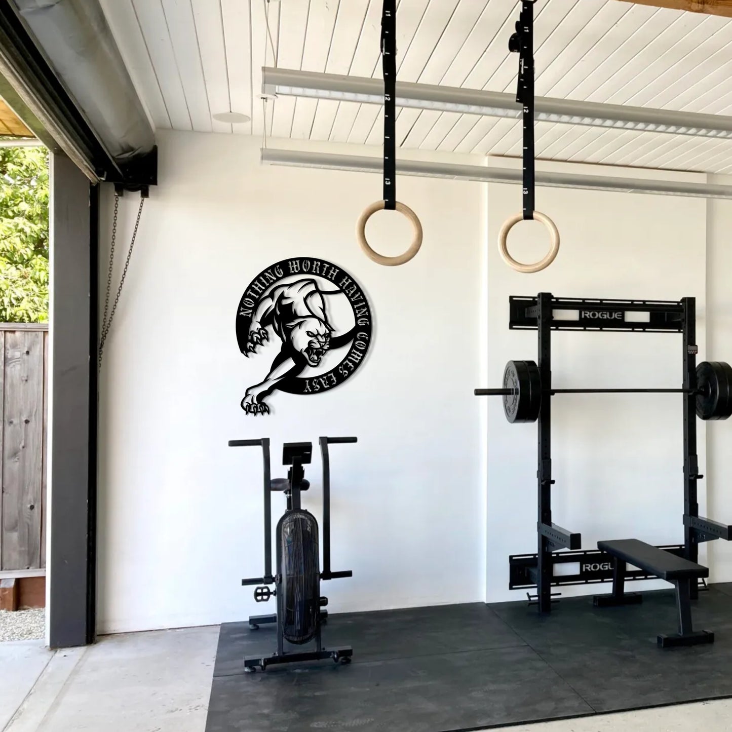 NOTHING WORTH HAVING COMES EASY METAL WALL ART - Relxntless