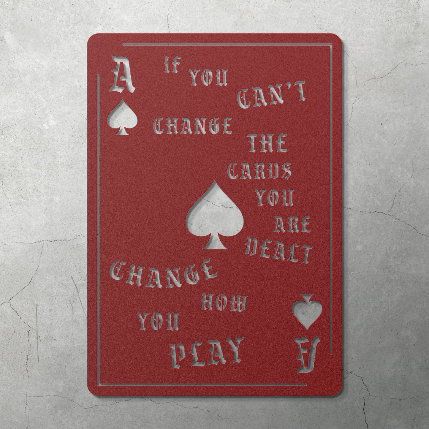 CHANGE HOW YOU PLAY - METAL WALL ART - Relxntless