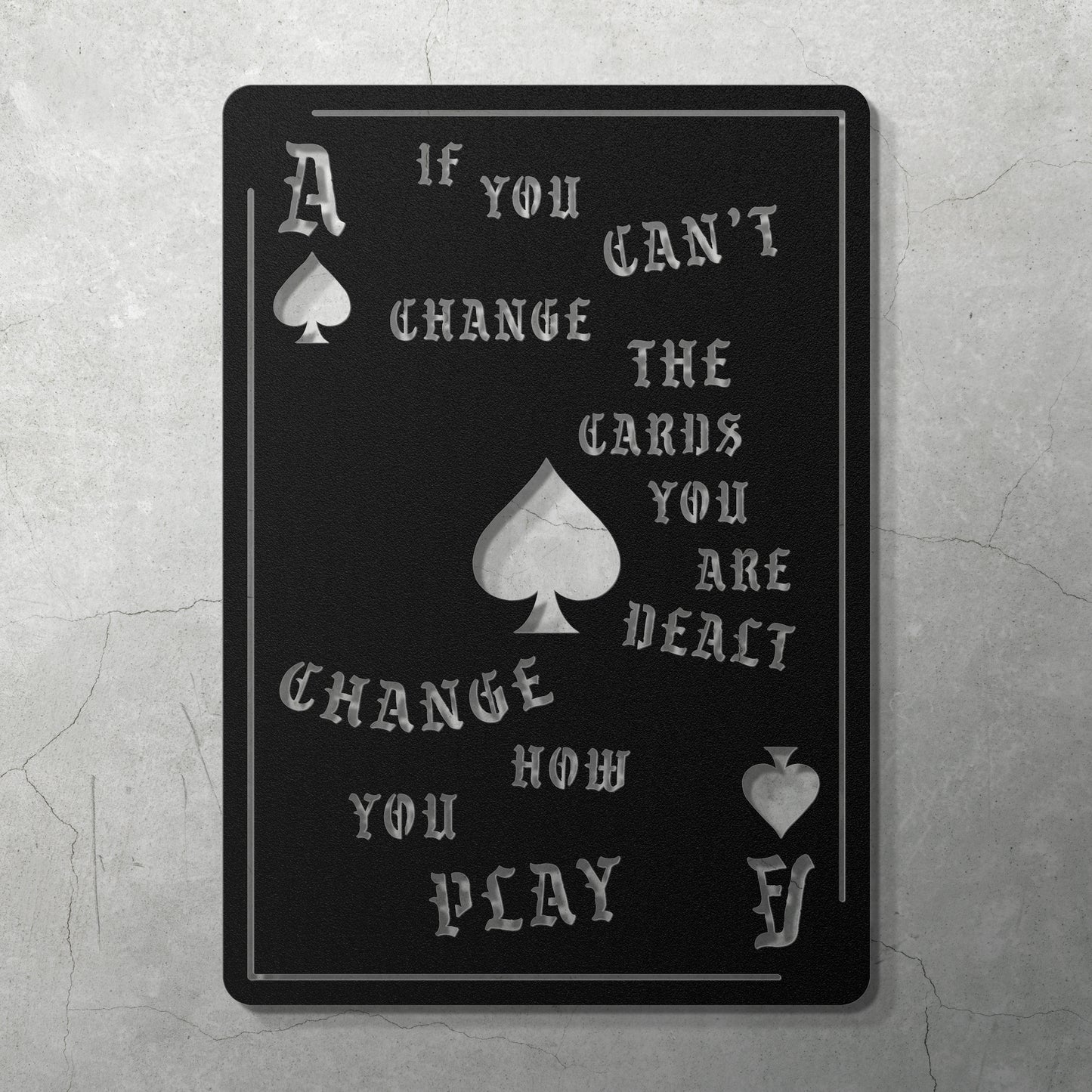 CHANGE HOW YOU PLAY - METAL WALL ART - Relxntless