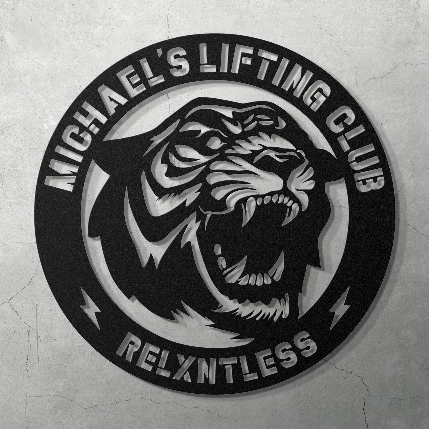 TIGER - CUSTOM METAL WALL ART - Relxntless