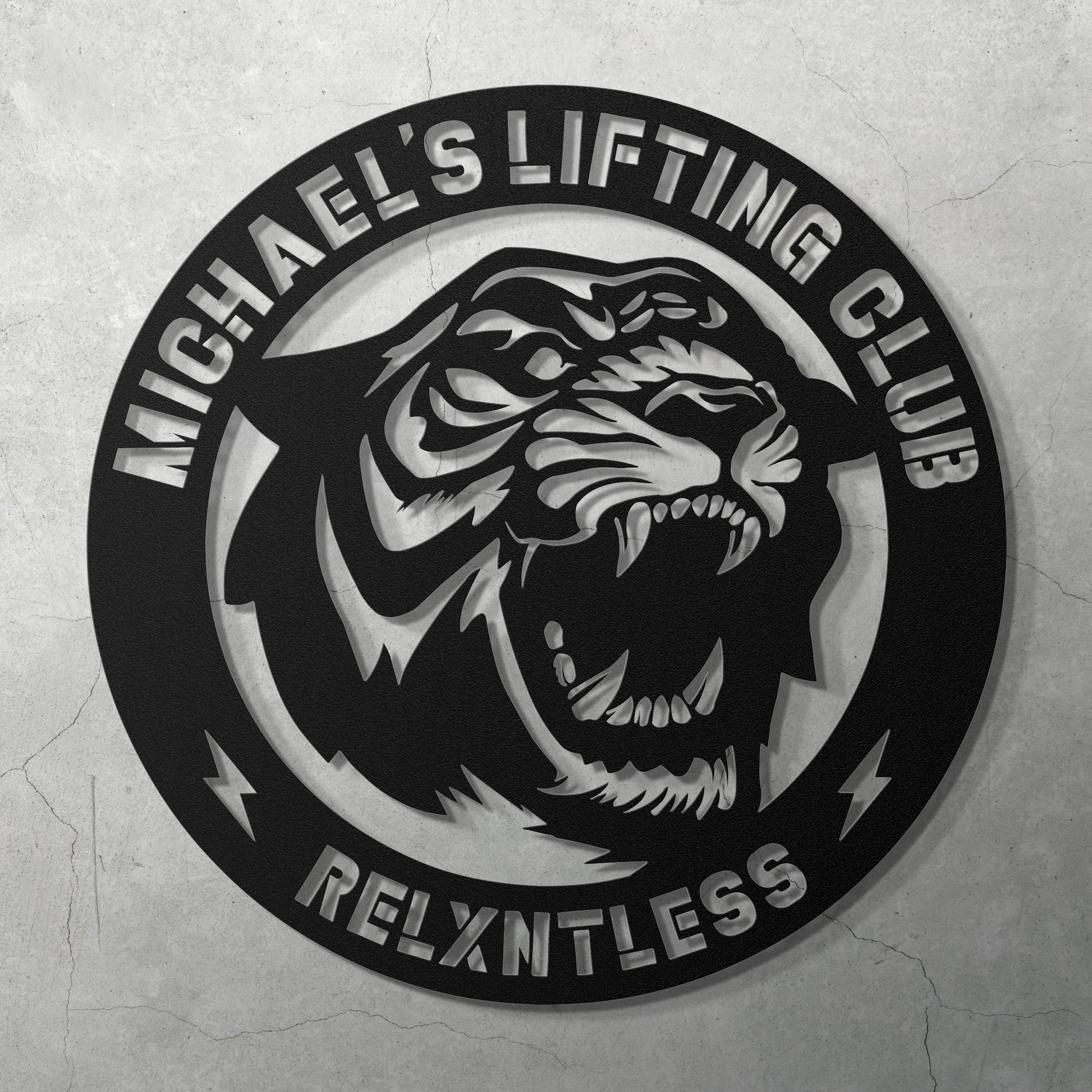 TIGER - CUSTOM METAL WALL ART - Relxntless